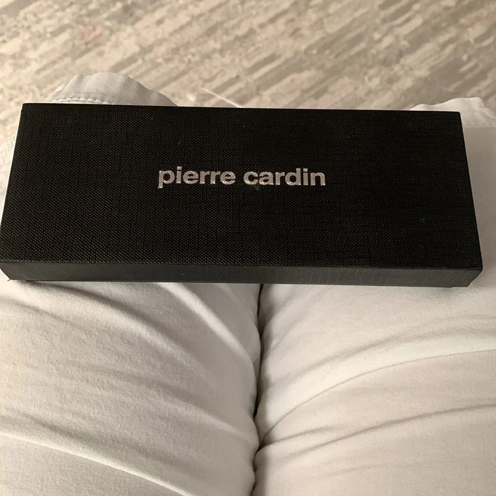 NIB Pierre Cardin Pen & Pencil Red Shiny Polished Chrome & Rubber grip Set